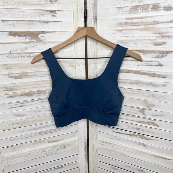 LULULEMON Women's Activewear Sports Bra Slate Blue Luxtreme 6 - Picture 8 of 9